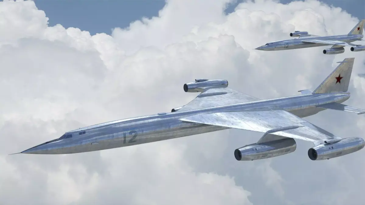 Soviet union M50 jet bomber 3D model