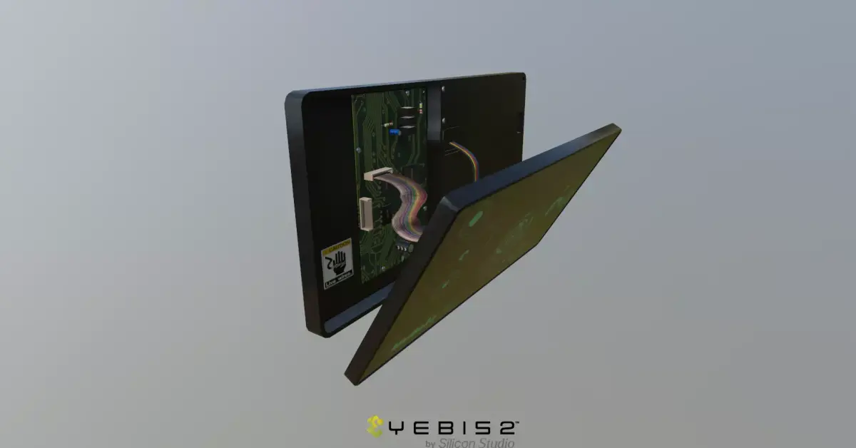 Broken Display Panel Low-poly 3D model