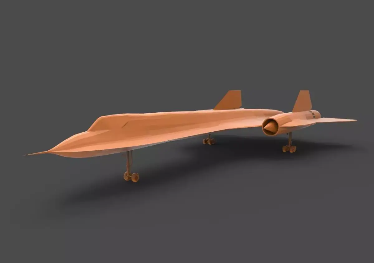 SR-71 fighter jet 3D print model