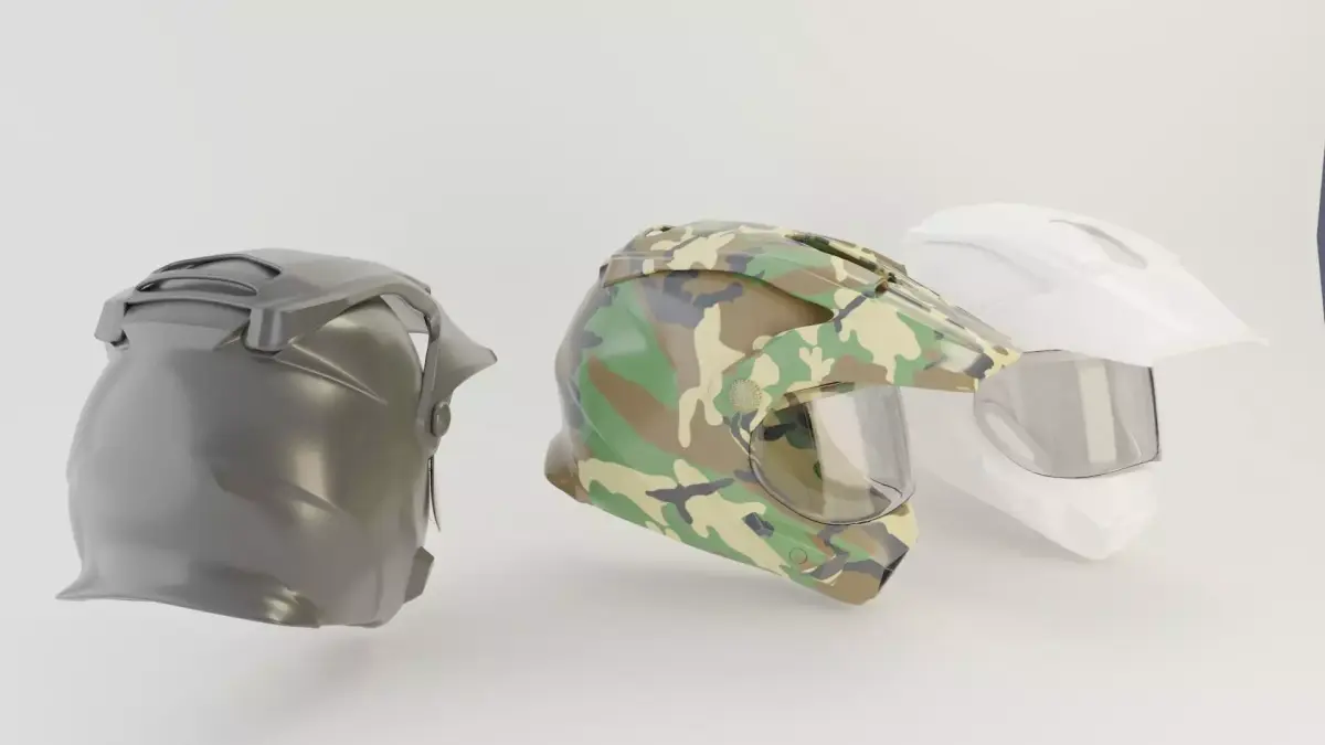 bike helmet gear Low-poly 3D model