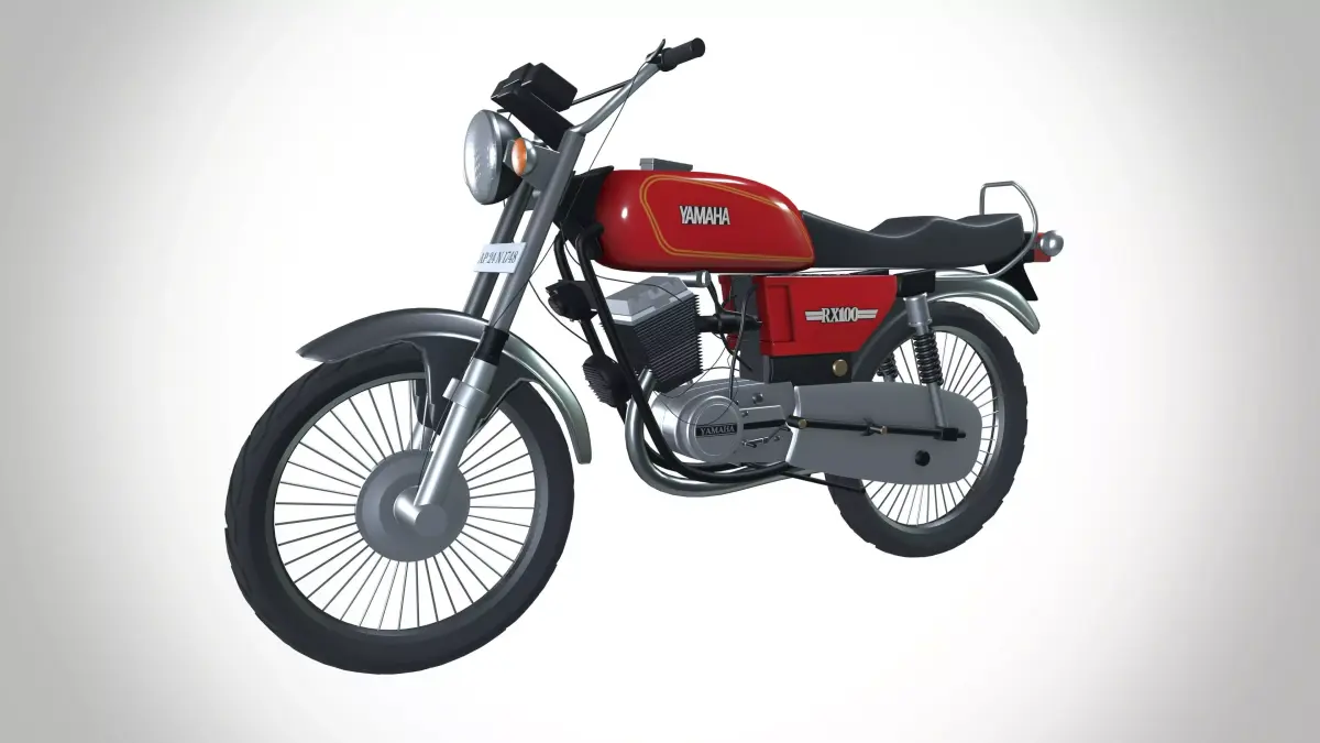 Yamaha RX 100 Motorcycle 3D model