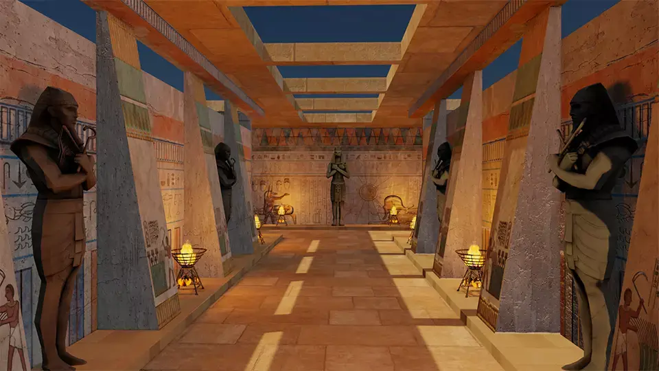Ancient Egypt Corridor 3D model