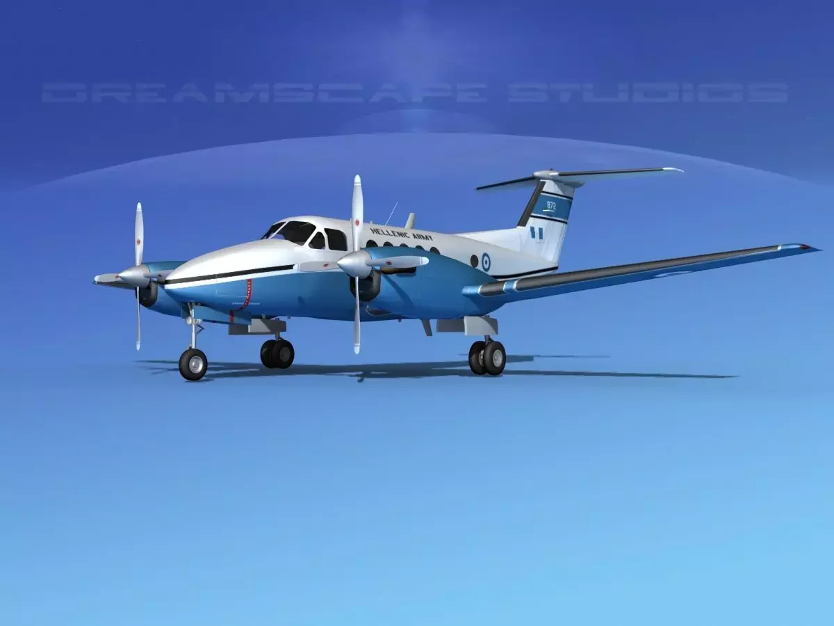 Beechcraft UC-12Q Huron HAF 3D model