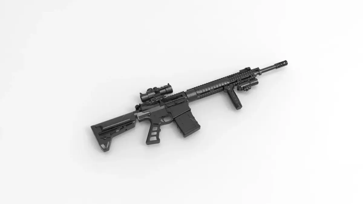ArmaLite AR-10 3D model