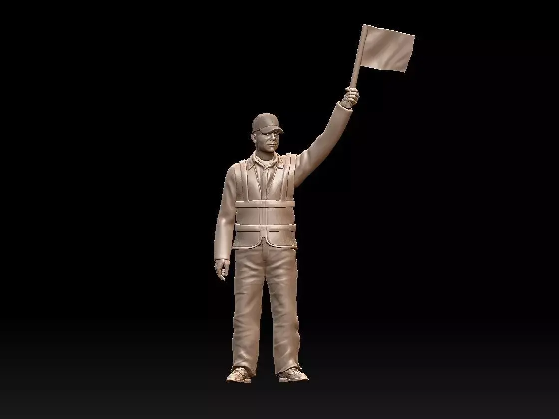 staff railroad 3D print model buy