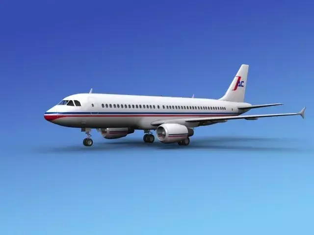 Airbus A320 Corporate 4 3D model