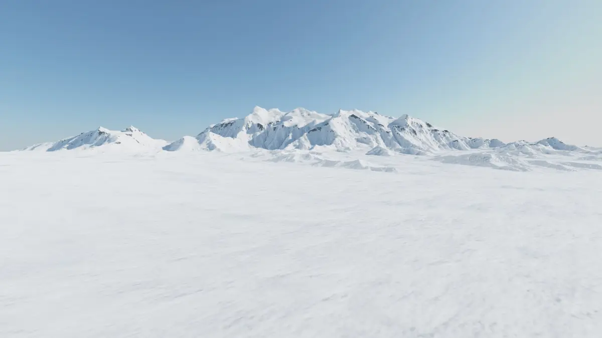 Mount Logan highest Canadian mountain PBR 3D model