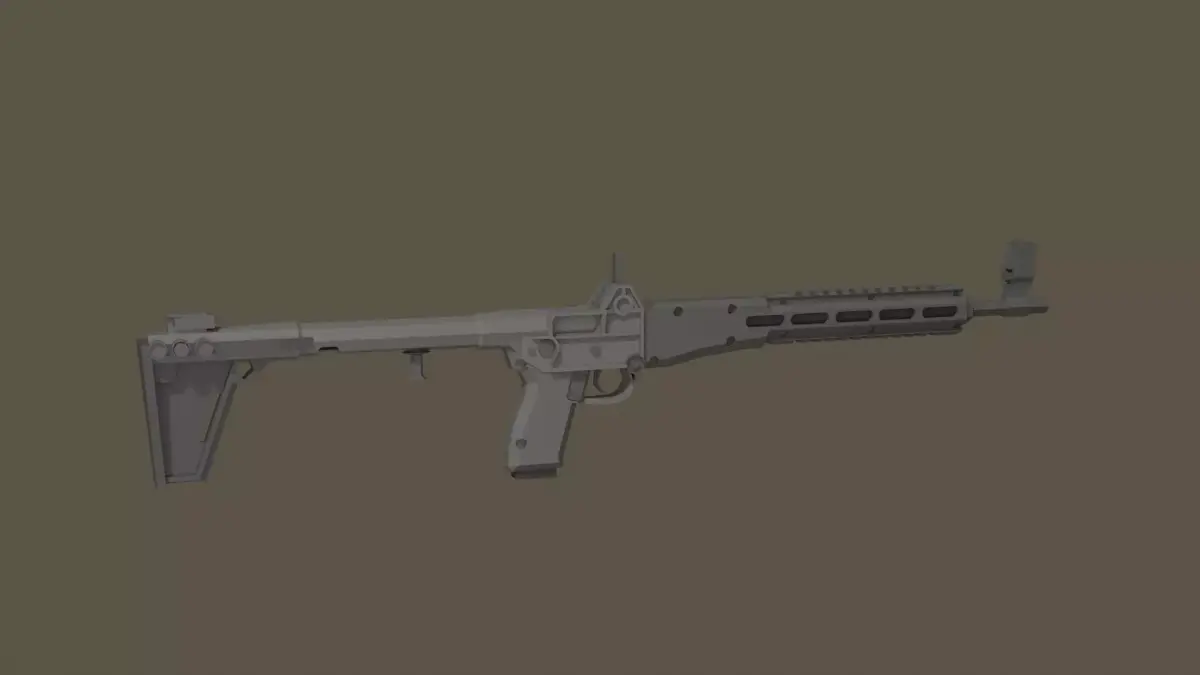 Kel-Tec Sub-2000 Low-poly 3D model