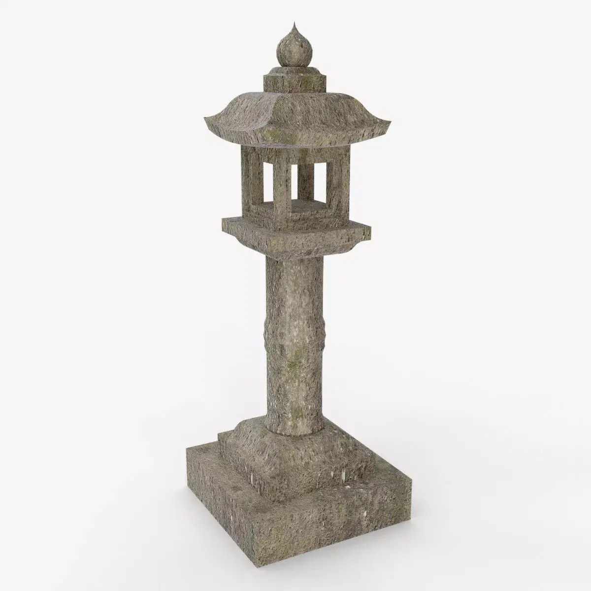 Japanese Stone Lantern Bamboo - Japan Collection model 3D model