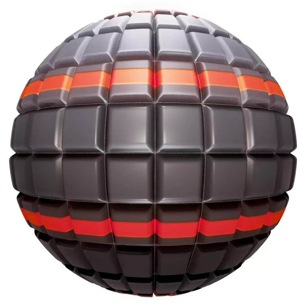 PBR Seamless Sci-Fi Texture 18 Low-poly 3D model