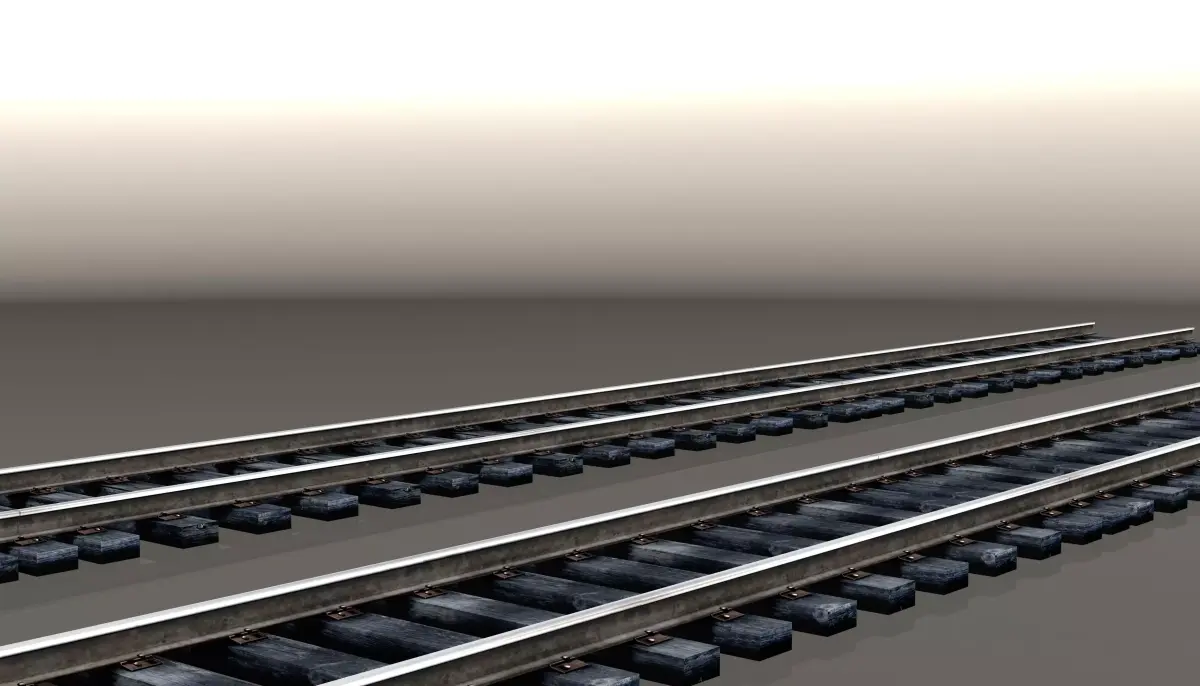 Track 1524mm Low-poly 3D model