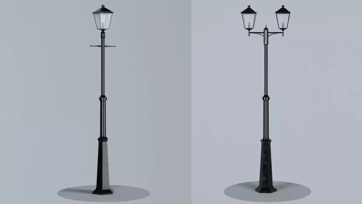 London Lamp Post Pack - 3D model