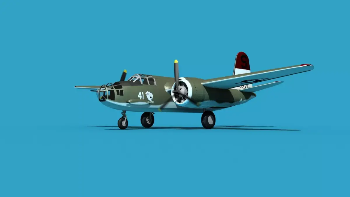 Douglas A-20E Havoc V05 3D model