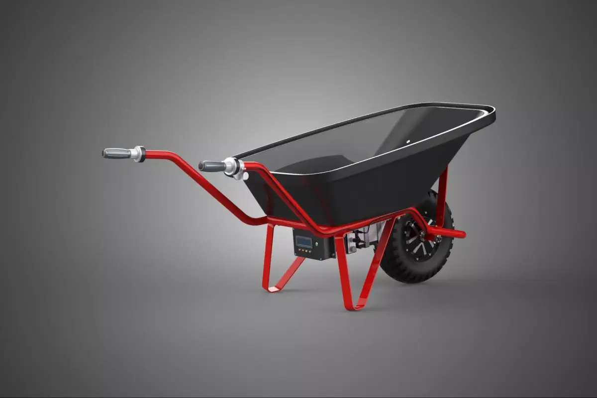 MOTORIZED RIM WHEEL HUB BLDC MOTOR WHEELBARROW ENGINE BARROW KIT 3D model