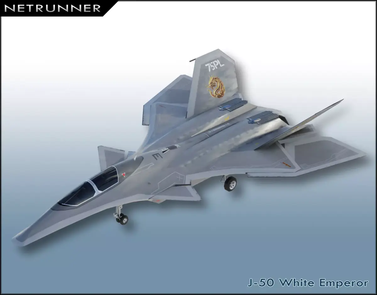 J-50 White Emperor Low-poly 3D model
