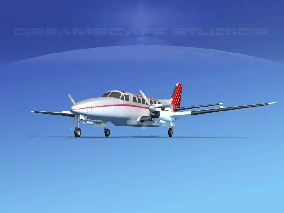 Beechcraft B99 Johansen Air 3D model