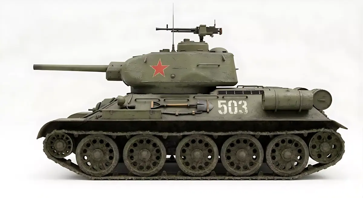 Tank T-34  WW2 Detailed 3D Printable Model 3D print model