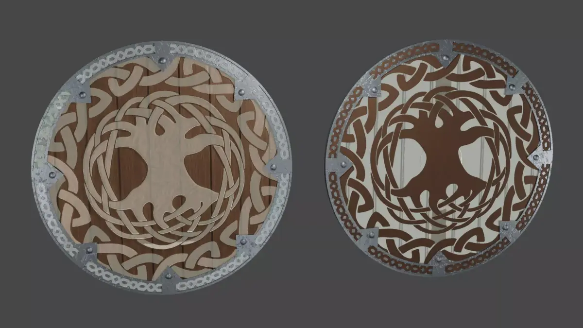 Viking Shield - Asgard 3D model