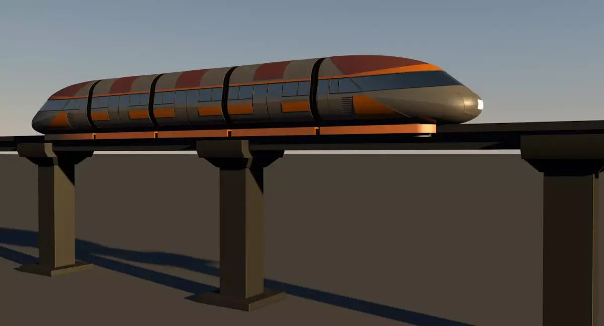 Monorail train  3D model