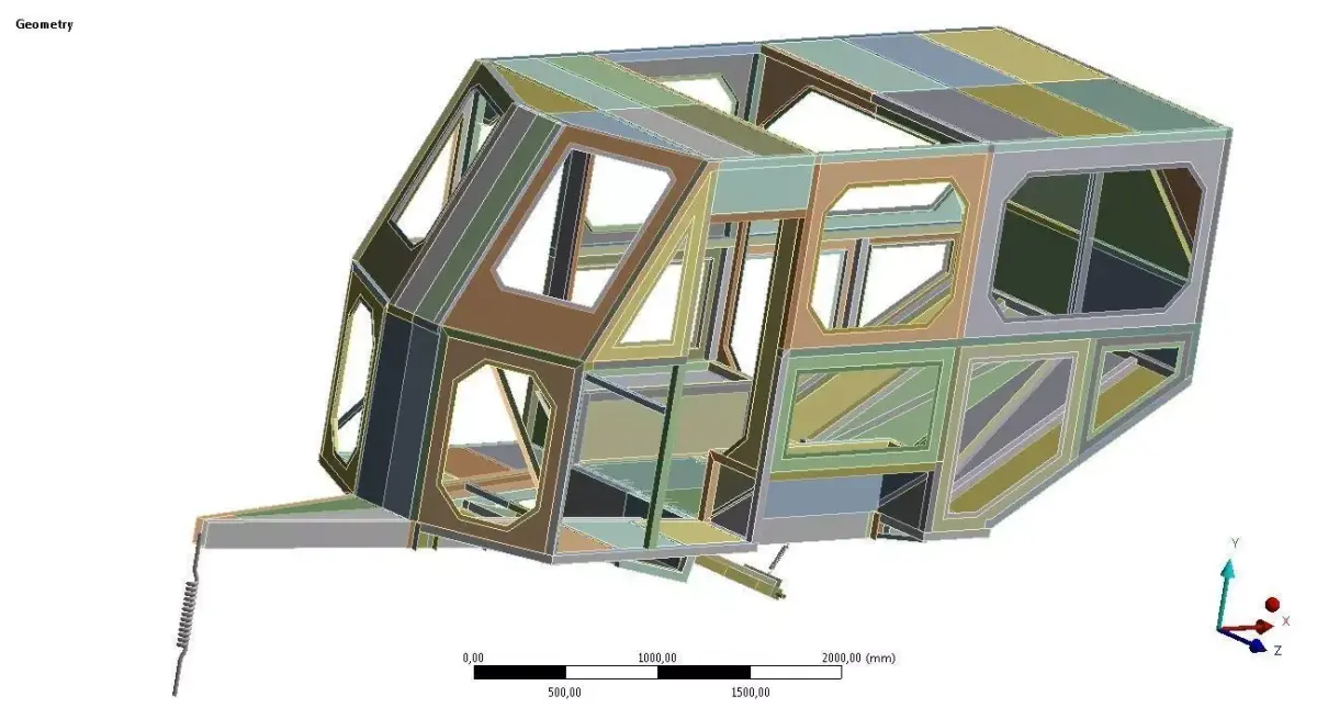 Camper frame Free 3D model