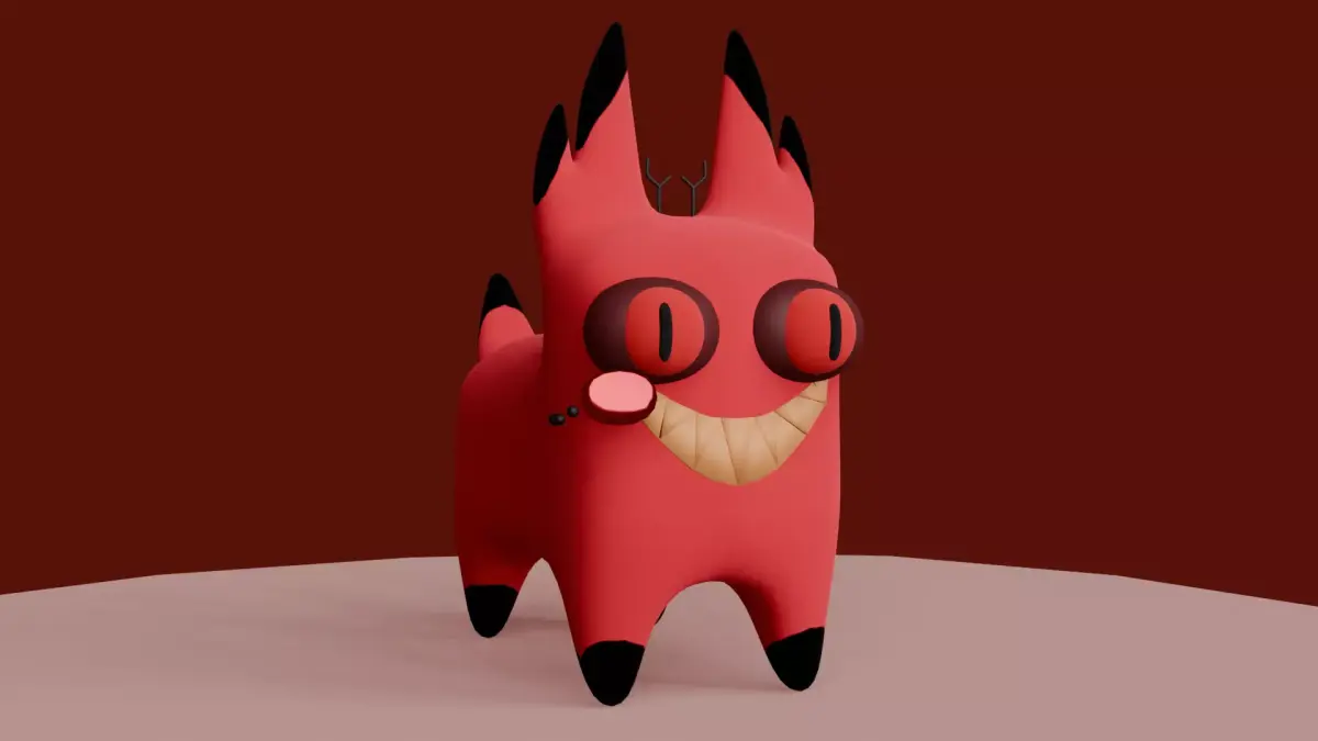 Alastor Cat Meme Free low-poly 3D model