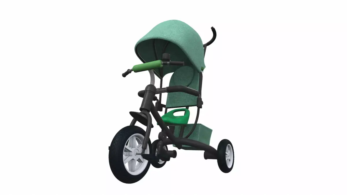 Baby stroller tricycle 01 3D model