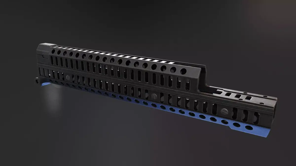 Zenitco Sport 12U Handguard Low-poly 3D model
