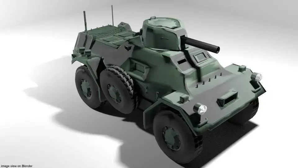 Armoured Car - Ferret 3D model