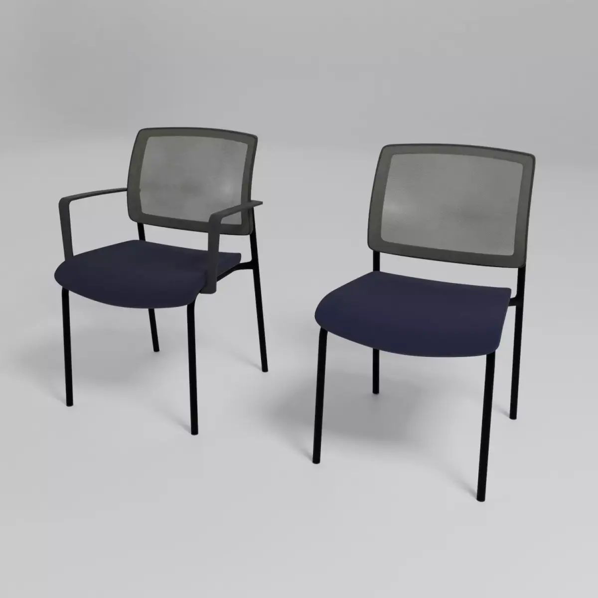 GAYA - Ergonomic upholstered chair with armrests - Free 3D model
