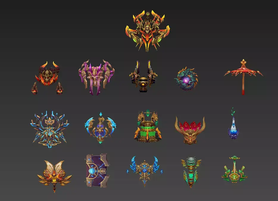 ritual implements Low-poly 3D model