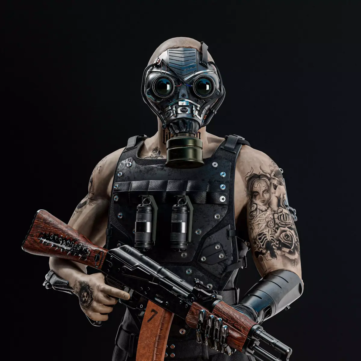 robot soldier katayoshi 3D model
