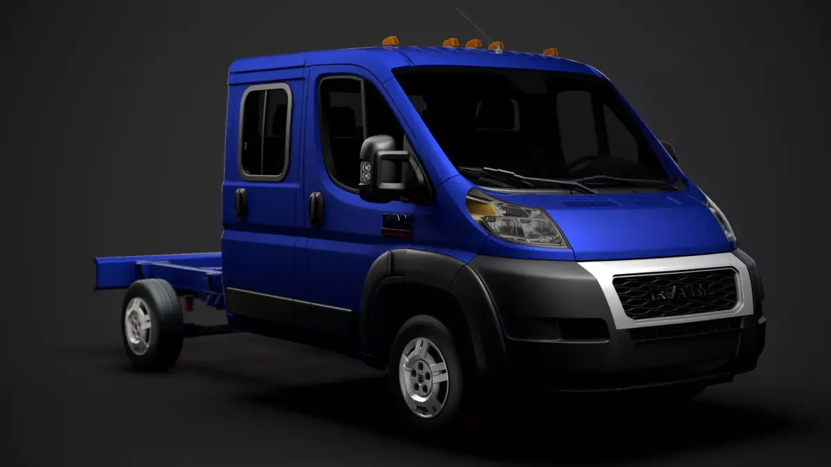 Ram Promaster Truck Crew Cab 3450 WB 2020 3D model
