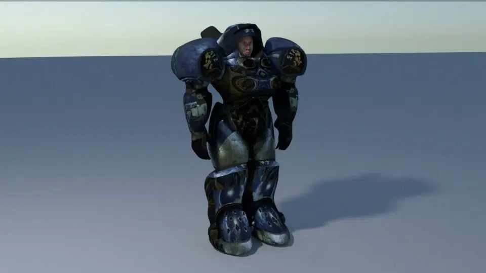 Marine Starcraft Low-poly 3D model