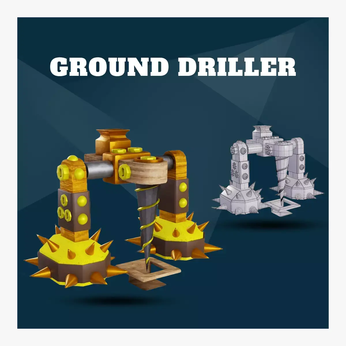 Ground driller 3D model