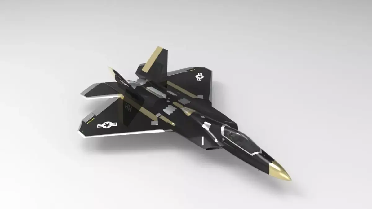 F22 3d printed cura 3D print model