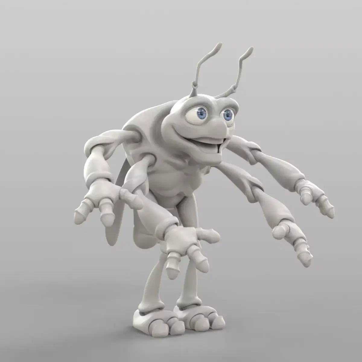 Cartoon Cicada 3D model