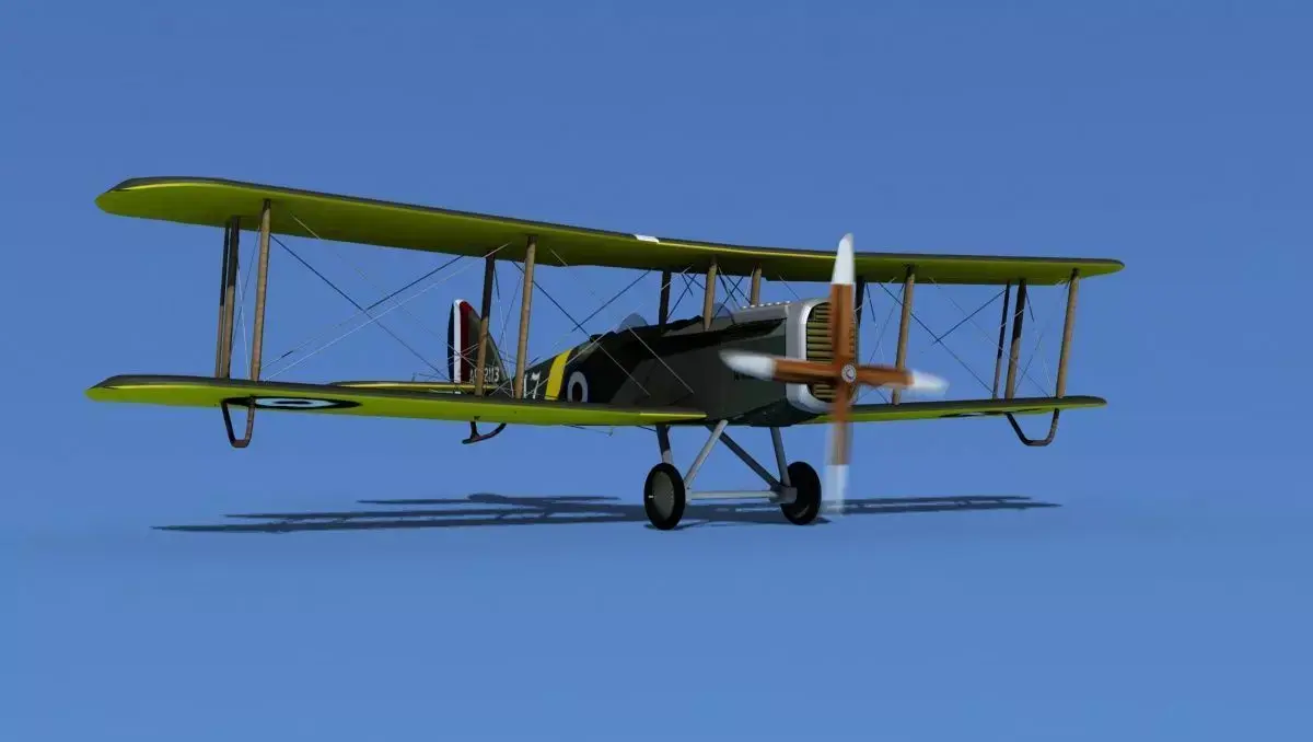 Airco DH-4 V01 Trainer RAF 3D model