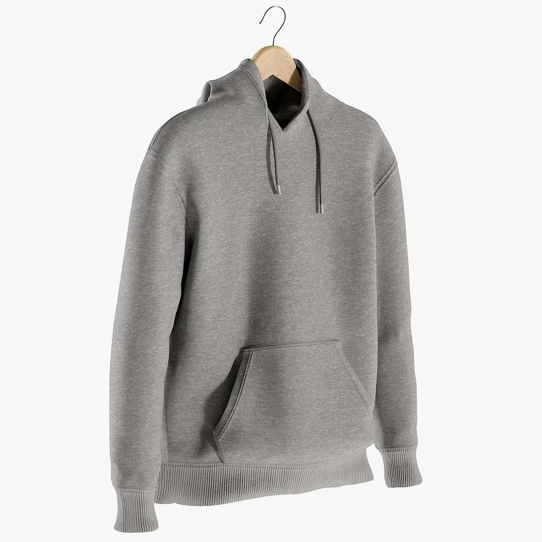 Mens Hoody 2 V2 on Hanger 3D model