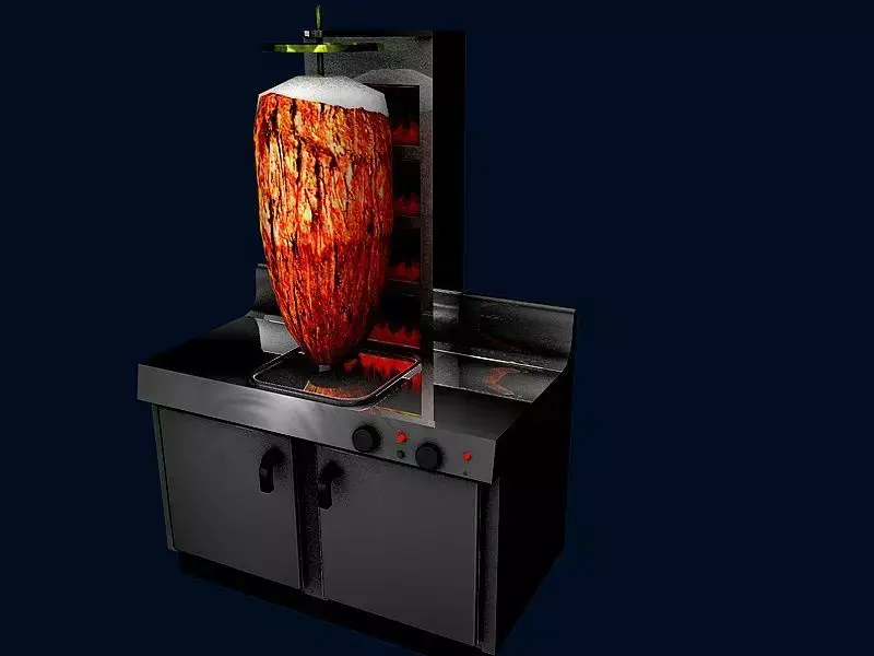 INDUSTRIAL KITCHEN DONERKEBAB UNIT 3D model