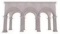 Arched Vaulted Gallery 3D model
