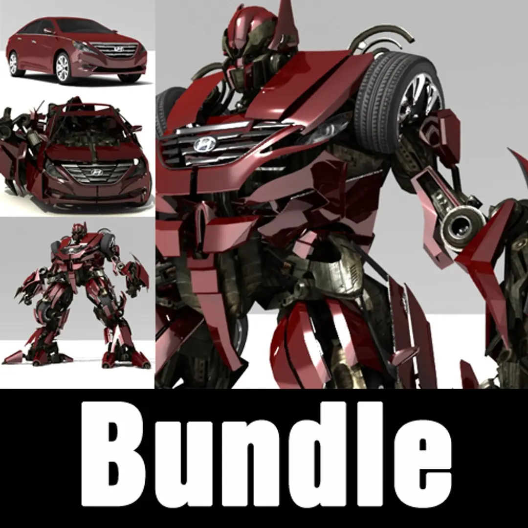 Sonata Autobot Bundle 3D model