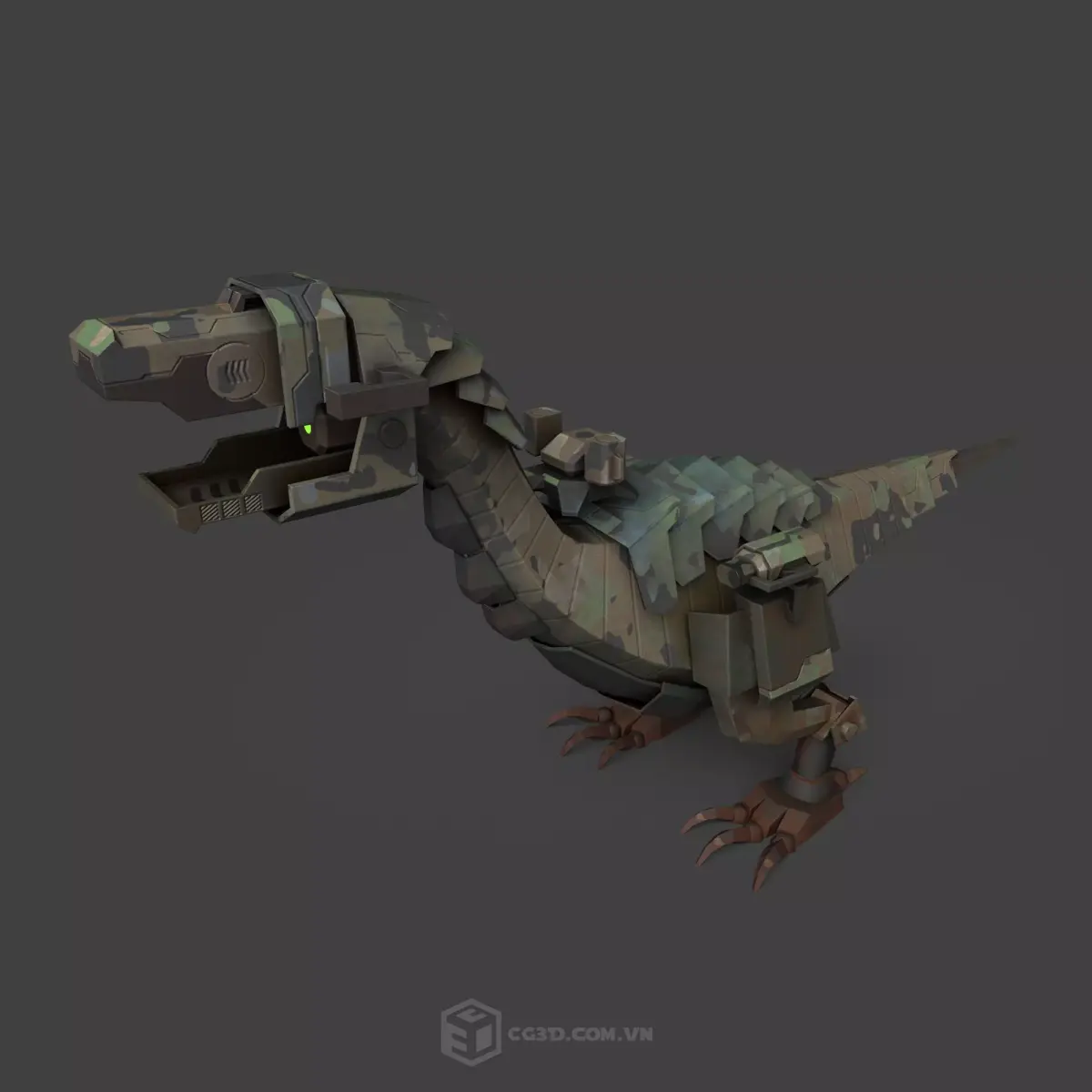 Dinosaur Robo Low-poly 3D model