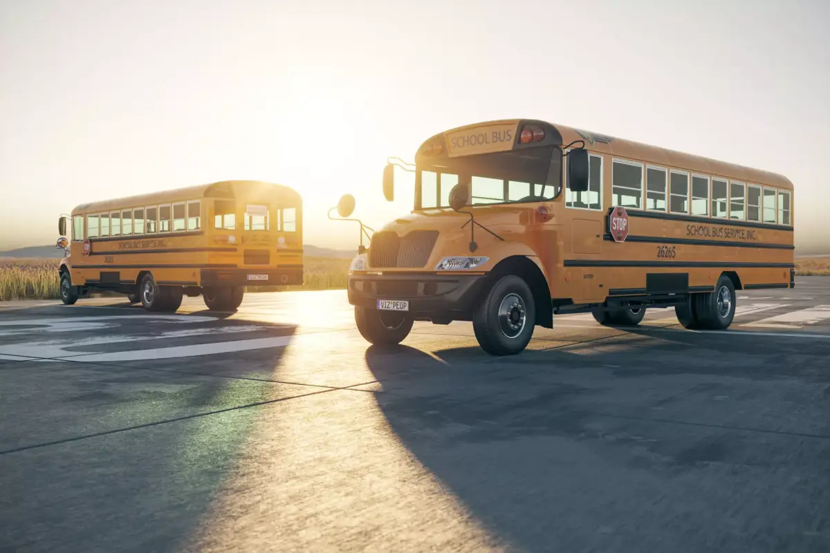 School Bus 3D model shop