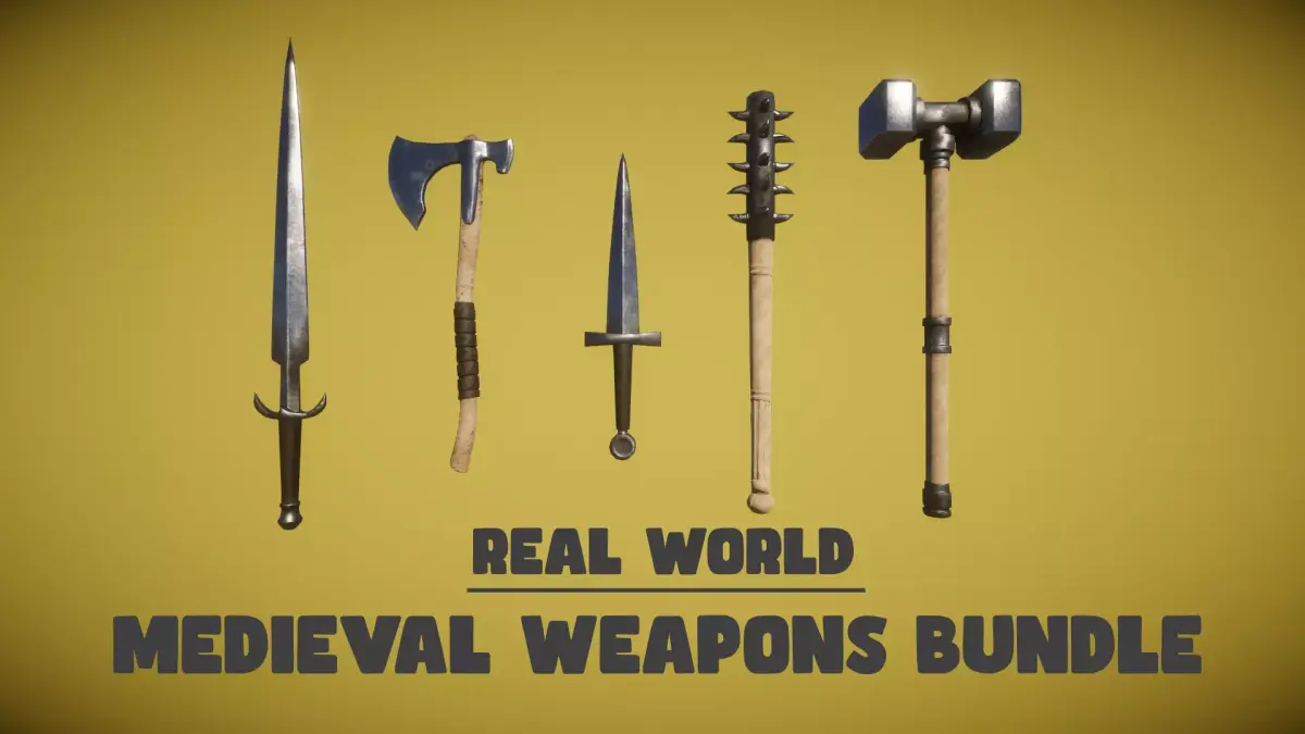 Real World - Medieval Weapons Bundle Low-poly 3D model