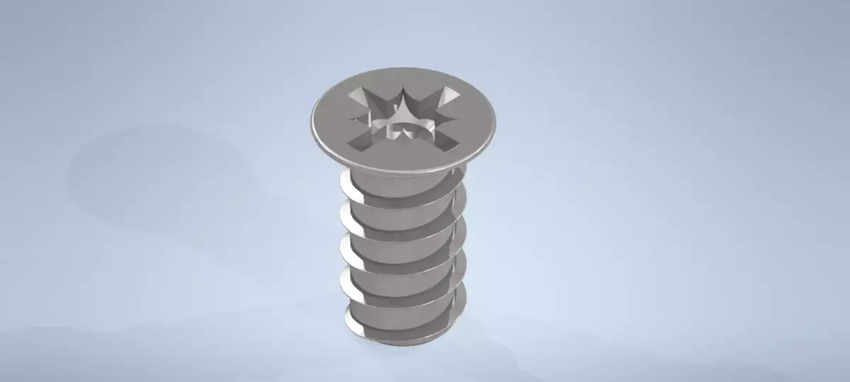 IKEA Flat Top Hinge Bracket Screw 100347 3D model