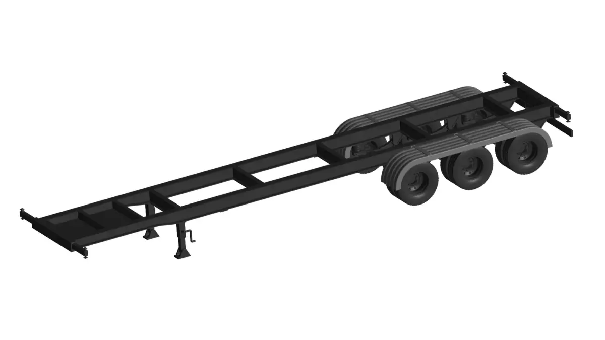 Truck trailer  3D model from CGTrader