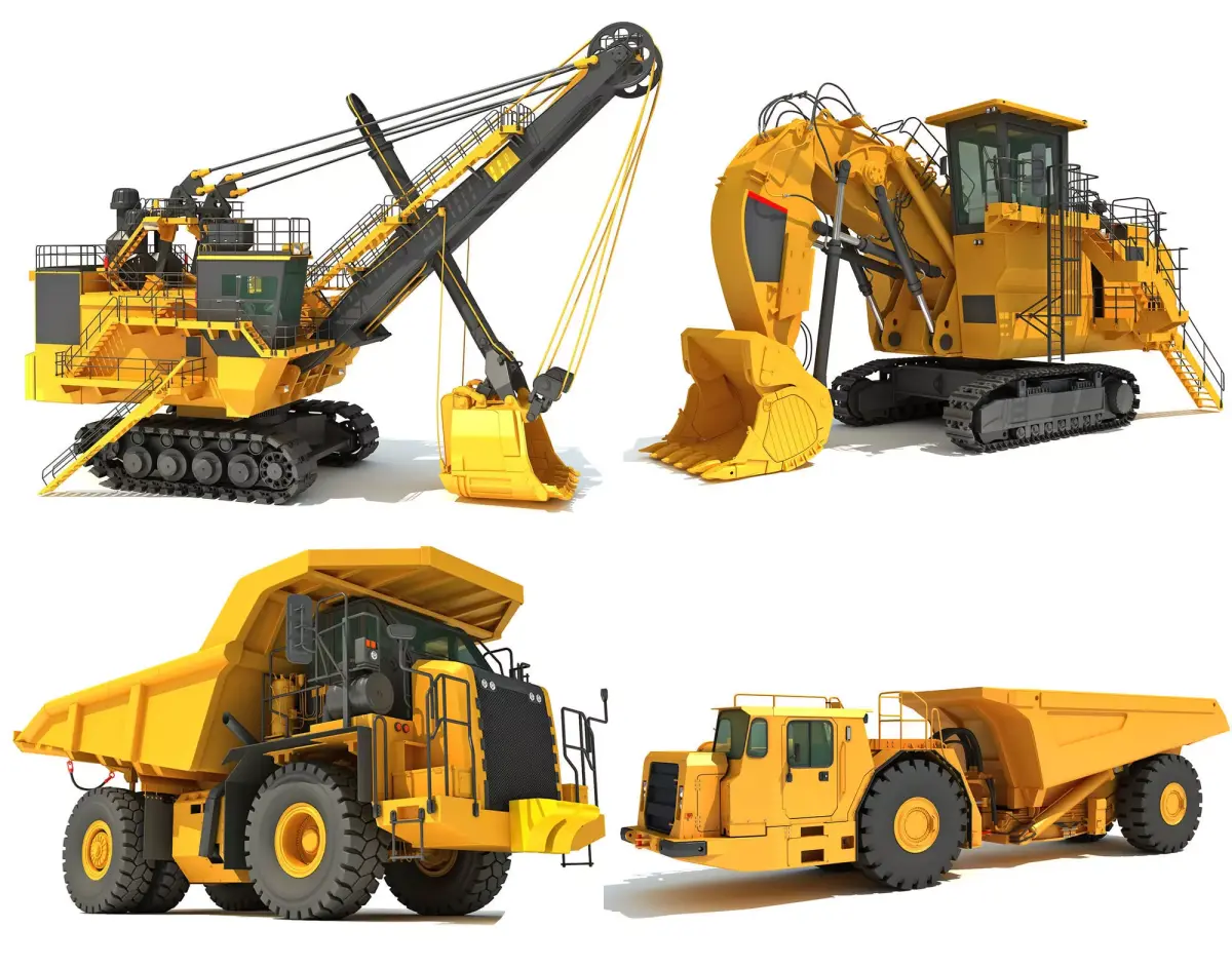 Mining Vehicles Pack 3D model