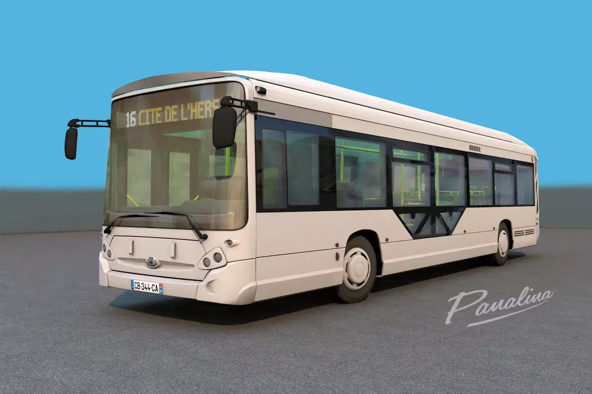 Heuillez GX327 city bus 3D model