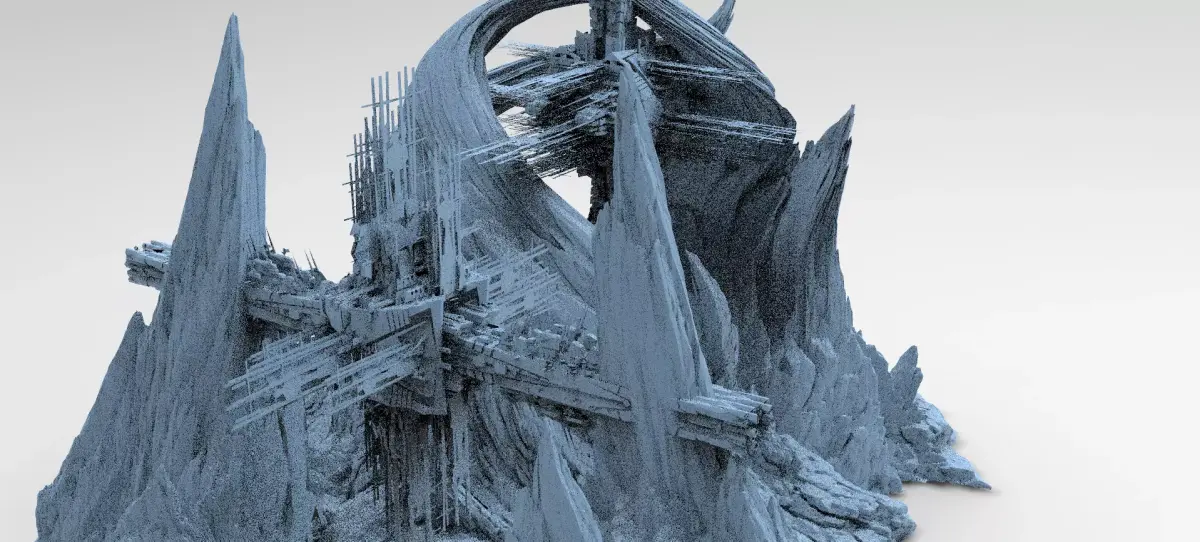 Spiral Mountain kitbash 1 3D model
