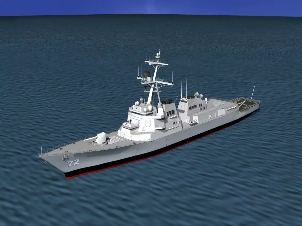 Burke Class Destroyer DDG 72 USS Mahan 3D model
